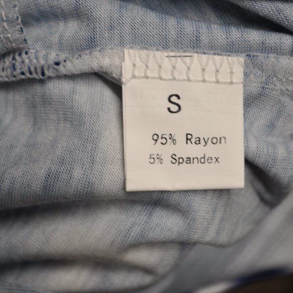 🐯 Alaster Queen NWT blue & white tie dye dress with pockets size SMALL (30) - Picture 12 of 13